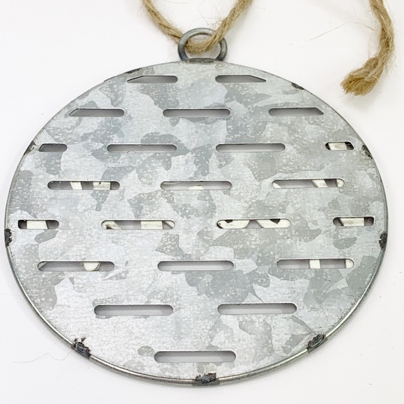 Galvanized Farmhouse Rustic Decor Accent Ornament - Picture 7 of 7